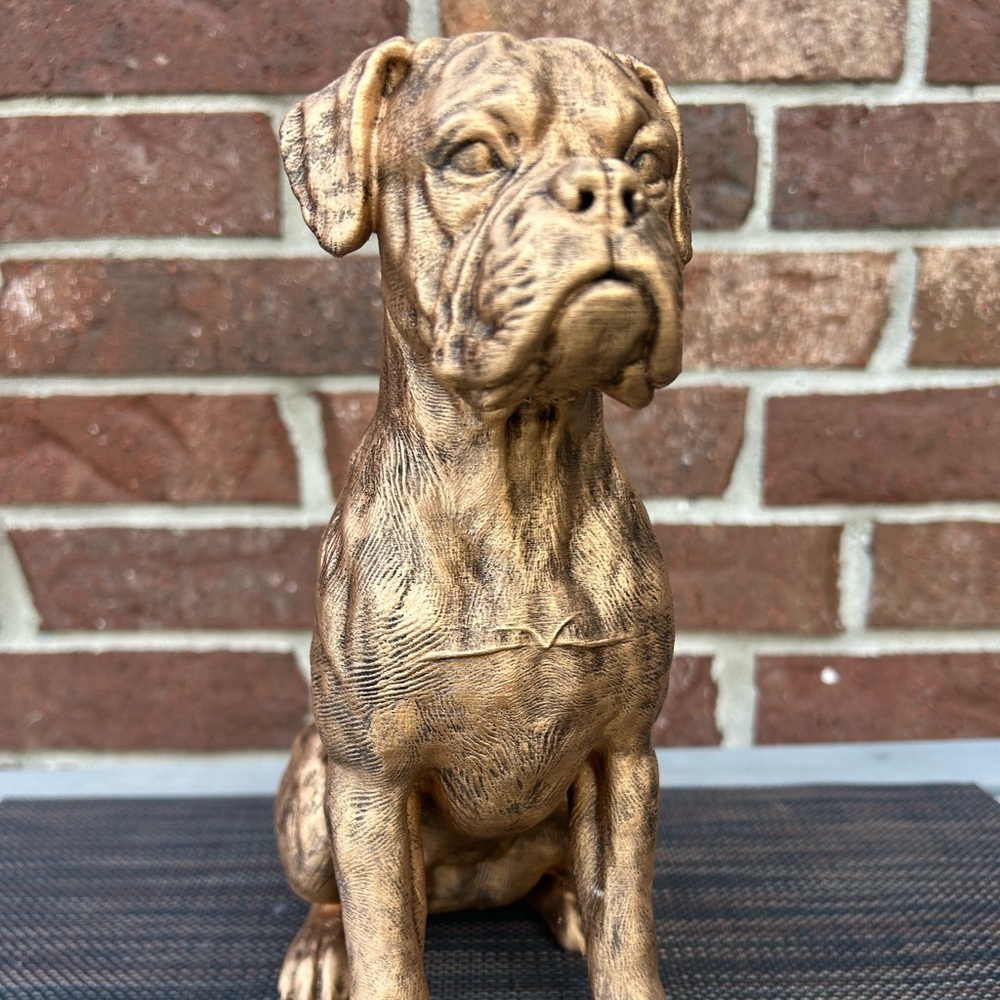 Charming Boxer Statue